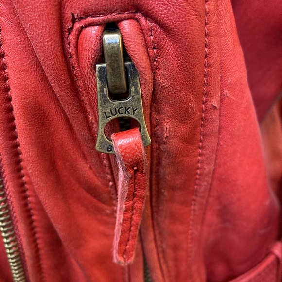 Vintage Lucky Brand Lambskin Motorcycle Jacket - Picture 6 of 13